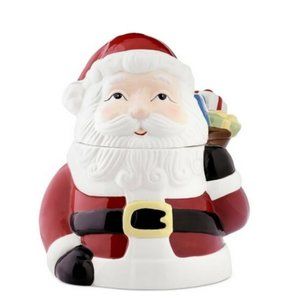 Martha Stewart Christmas Holiday Santa Cookie Jar